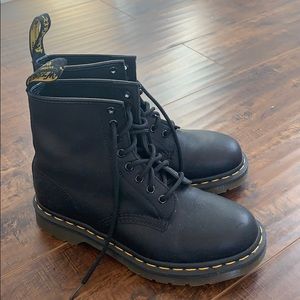 Dr Martens 1460 Black Leather Boots Size 8